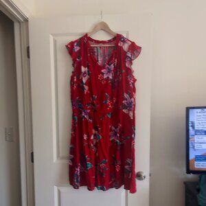 Red Hibiscus dress